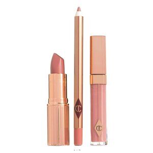Charlotte Tilbury The Pillow Talk  Lip Kit- Lip Liner, Lipstick, and Lip Gloss